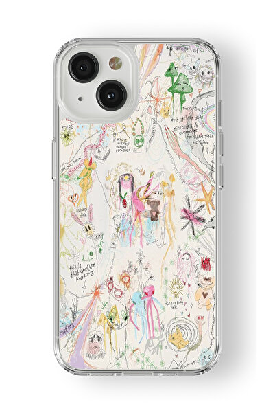 Space Star iPhone 14 Plus Uyumlu Another Love Tasarım Baskılı Şeffaf Kılıf