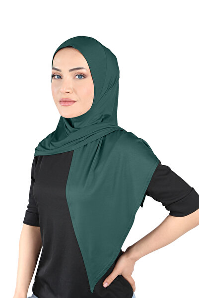 Ecardin Ύφασμα βισκόζης Πρακτικό έτοιμο σάλι τουρμπάνι - St101 Emerald