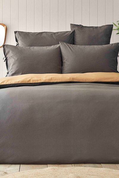 Nautica Home Комплект двустранен завивка Pruva Anthracite Mustard