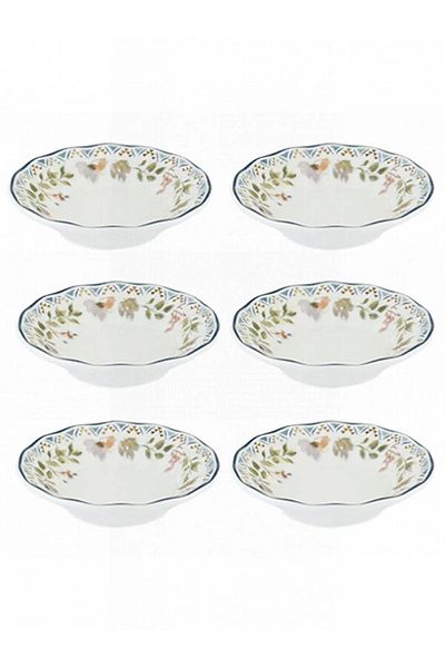 Bonna Porselen Spring Rita Acem Tea Plate 11 cm Set of 6