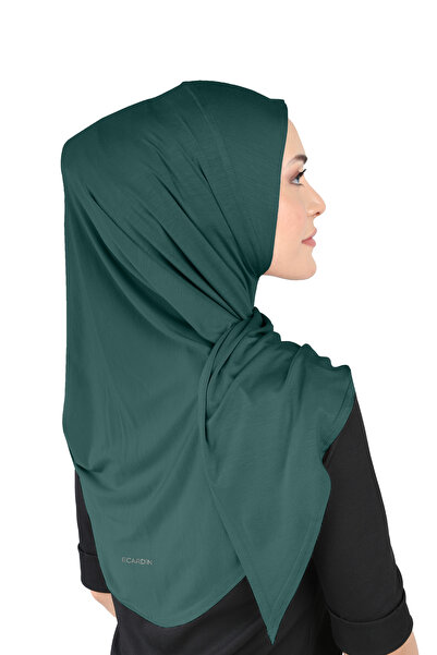 Ecardin Ύφασμα βισκόζης Πρακτικό έτοιμο σάλι τουρμπάνι - St101 Emerald