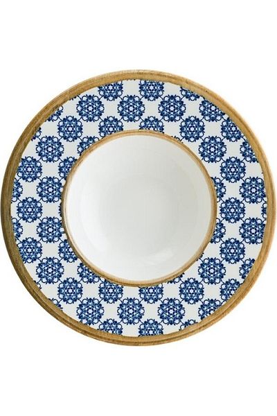 Bonna Porselen Lotus Series 2-Piece Pasta Plate - Lts Bnc 28 Ck