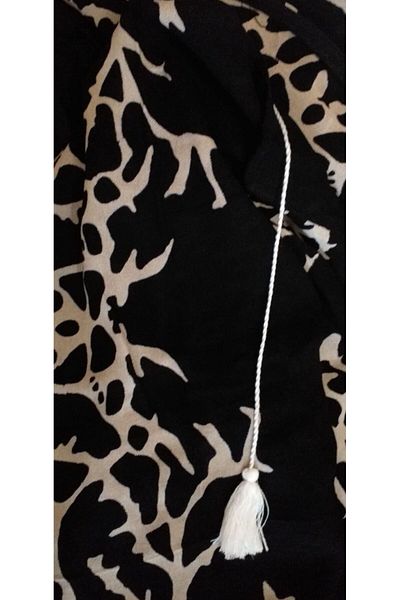 Sunsurf Tokat Stone Print Kaftan Pareo Black