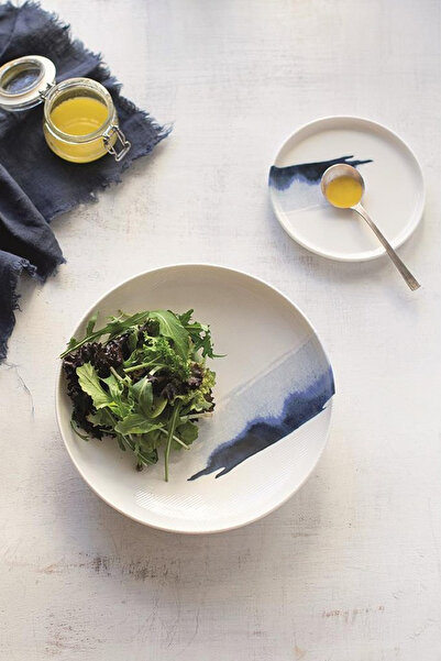 Bonna Porselen Blue Wave Hygge 28cm Düz Tabak 6'lı Takım Blwhyg28dz