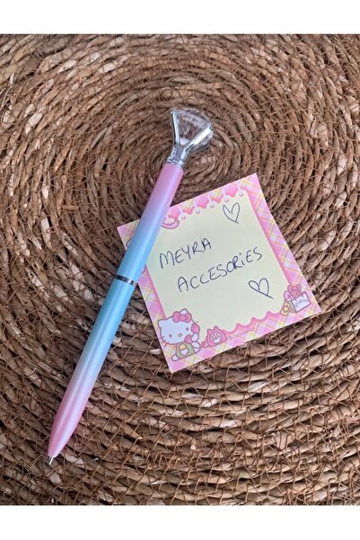 Meyra Accessories 1 قطعة رأس جديد بألوان قوس قزح مع قلم حبر أزرق هدية لمرحلة ما قبل المدرسة