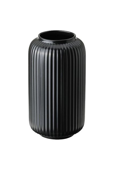 IKEA STILREN 22 CM - Βάζο Κεραμικό Μαύρο Γλάστρα Διακοσμητικό