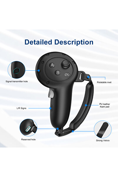 MACROBOT Meta Quest 3 Ve 3s Ile Uyumlu Joystıck Kılıfı