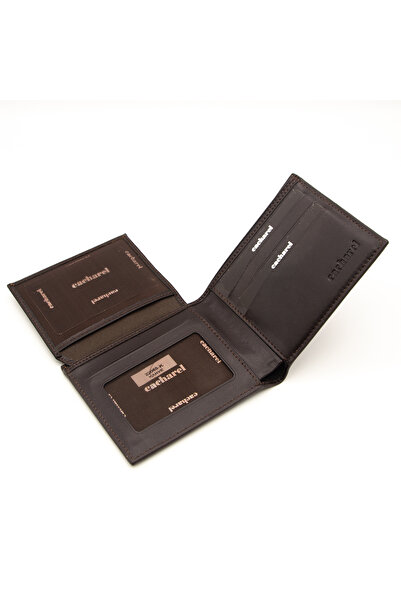 Cacharel Kahve Croco Deri Erkek Cüzdanı 22065KCHR