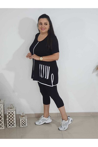 Melis Designer طقم لباس ضيق مقاس كبير بلون الكاكاو