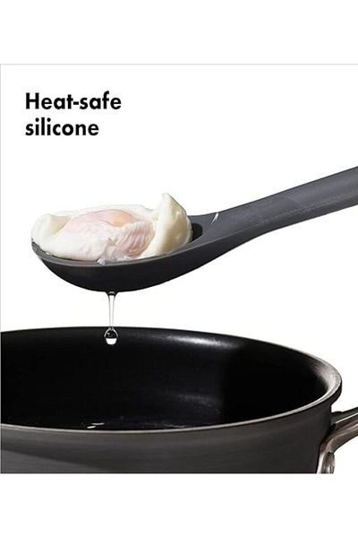 OXO GG Anthracite Silicone Perforated Cooking and Mixing Spoon