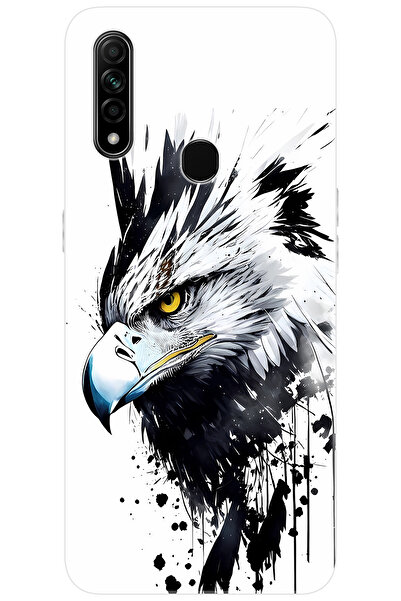 OPPO A31 (CPH2015) Uyumlu Kılıf Desen Baskılı Silikon Kartal Serisi STK:1008 ...