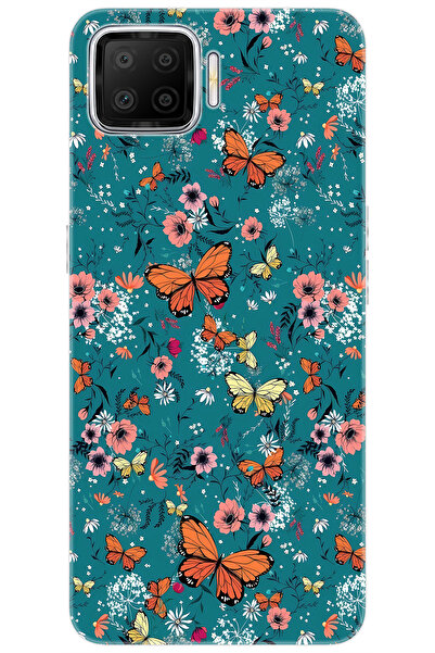 OPPO A73 (CPH2095) Uyumlu Kılıf Desen Baskılı Silikon Kelebek STK:680 CP-UVQ8LyD