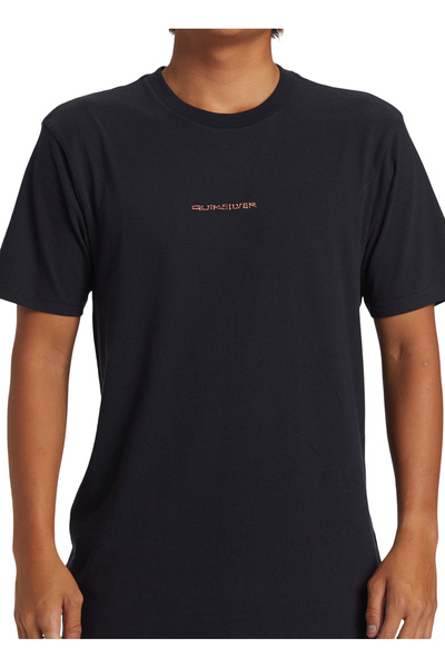 Quiksilver Siyah Erkek O Yaka  Standart Fit Baskılı T-Shirt AQYZT09539_SURF S...