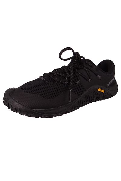Merrell Damen Sportliche Halbschuhe Wanderschuhe Trail Glove 7 Barefoot J037336 Schwarz Black/Black Textil/