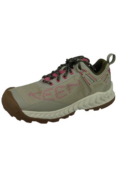 Keen Damen Trekkingschuhe Halbschuhe Wanderschuhe NXIS Evo WP 1025914 Rosa Taupe/Ibins Rose mit KEEN.AL