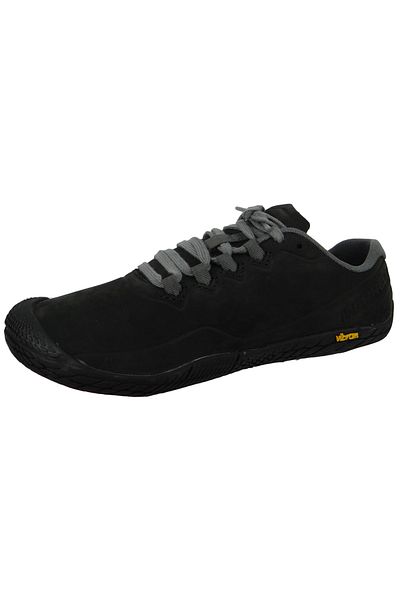 Merrell Damen Sportliche Halbschuhe Wanderschuhe Vapor Glove 3 Luna LTR Barefoot J003422 Schwarz Black/Char