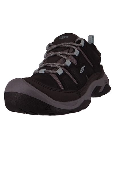 Keen Damen Halbschuhe Wanderschuhe Circadia WP 1026772 Schwarz Black/Cloud Blue Leder und Textil mit KE