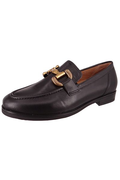 GABOR Damen Halbschuhe Loafer G-Weite 32.422 Schwarz 27 Black Leder
