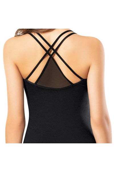 Bamyum Tank-Top, Gestrickter Sport-BH, Dehnbares Strick-Unterhemd mit Neckholder für Damen
