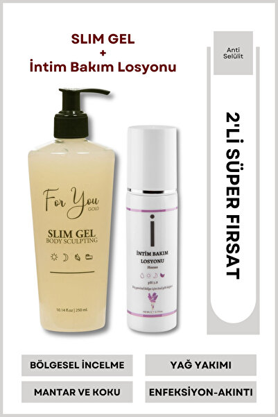 For You Gold Slim Jel Inceltici-sıkılaştırıcı-yağ Yakıcı-çatlak Karşıtı Ve Se...