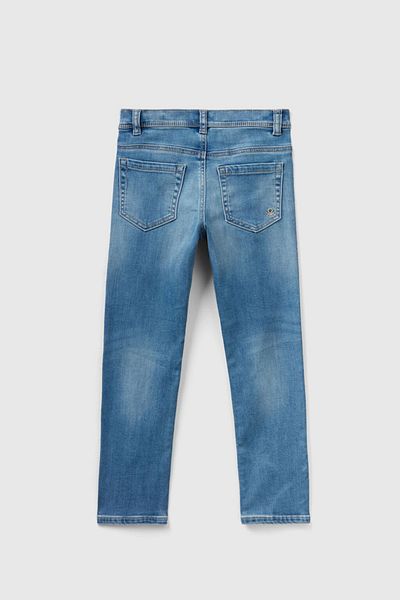 Benetton Boy's Denim Trousers - Light Blue
