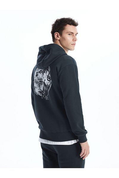 LC Waikiki Herren-Kapuzenpullover – lange Ärmel und bedruckt