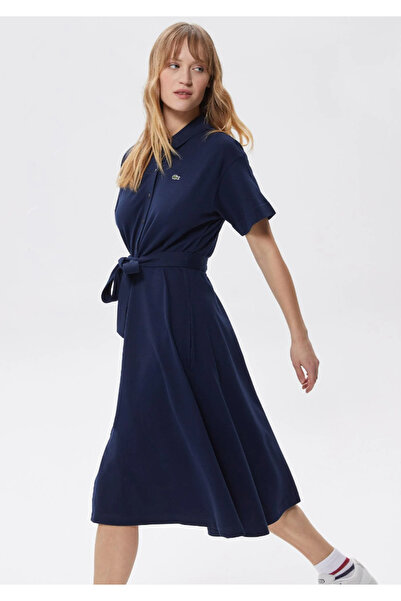 Lacoste Women’s Lacoste Belted Piqué Polo Dress