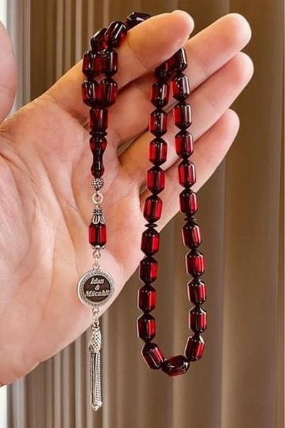 dergah tesbih All handcrafted My Dear Dad Rosary Silver Design