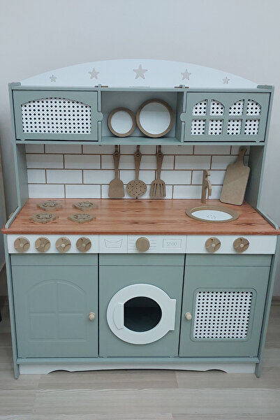 Hedef Beyaz Hazeranlı Oyuncak Mutfak Seti(LEDLİ)