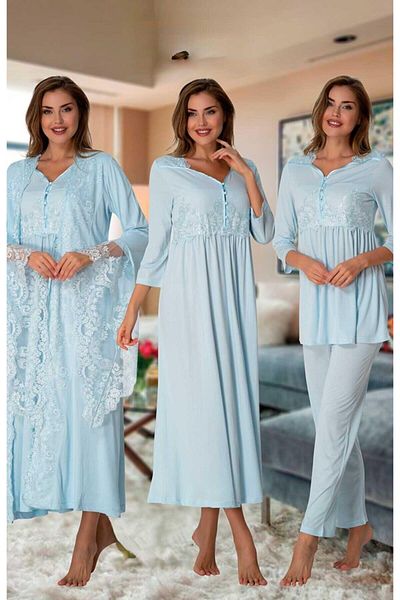 CT MODA Effort Blue Special Lace Pregnant Maternity Set of 4