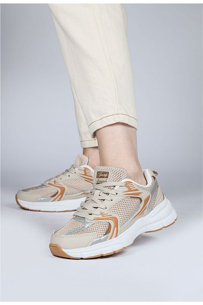 Jump 28712 Beige Women's Sneaker Casual Sneakers