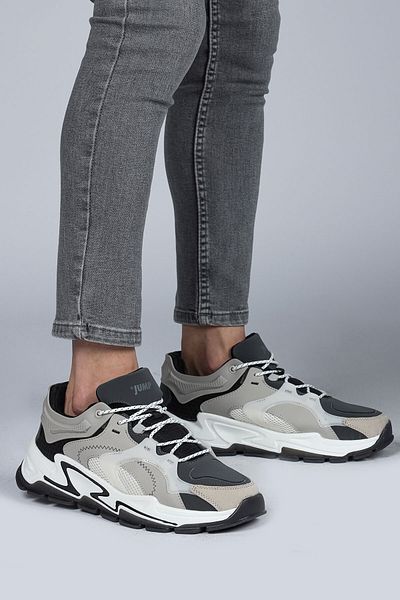 Jump 29085 Λευκό - Μαύρο Ανδρικό Sneaker Casual Sneakers
