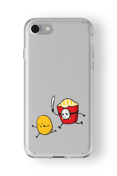 Multitronic Potato Design Printed Transparent Case Compatible with iPhone Se ...