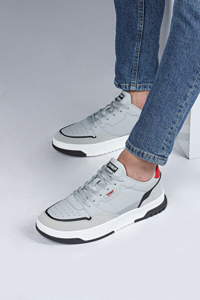 Jump 28662 Gray - Navy Blue Men's Sneaker Casual Sports Shoes