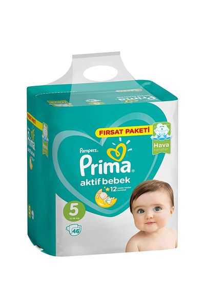 Prima Baby Diapers Active Baby Eco Pack Size 5 46 Pieces