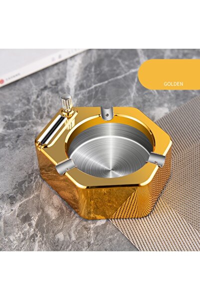 RICHIE Benzinle çalışan kül tablası çakmaklı küllük metal küllük