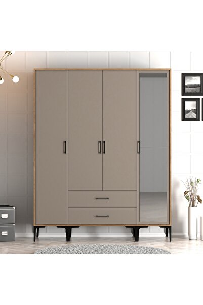 Variant Mobilya Kumsal 4 Kapılı Gardrop STR - Atlas