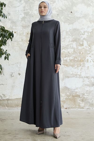 InStyle Ferace με πέτρες γιακά και χερούλια - ανθρακί