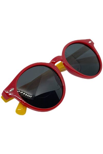 funeyes Yellow Red Children's Sunglasses Polarized Age 2 8 Years Range ( Flexible - Kırmara Resistant )