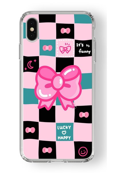 Multitronic Lucky Happy Design Printed Transparent Case Compatible with iPhon...