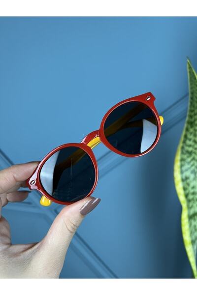 funeyes Yellow Red Children's Sunglasses Polarized Age 2 8 Years Range ( Flexible - Kırmara Resistant )