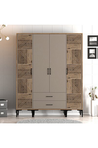 Variant Mobilya Kumsal 4 Kapılı Gardrop PTP - Atlas