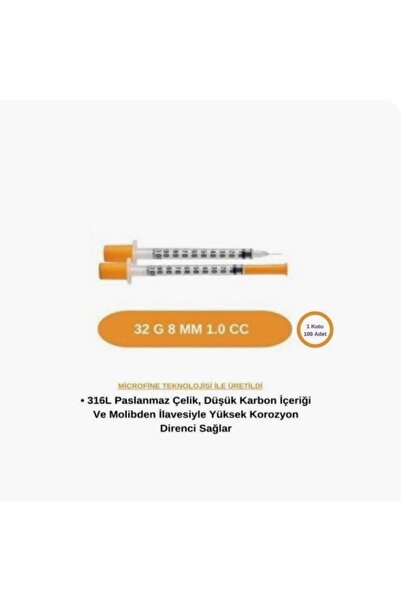 BOTOKS ENJEKTÖR 32G 8MM 1 ML 100 ADET