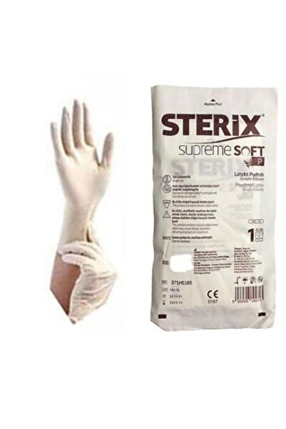 STERİX قفازات فحص معقمة مسحوقة من ستيريكس رقم الجراحة: 8