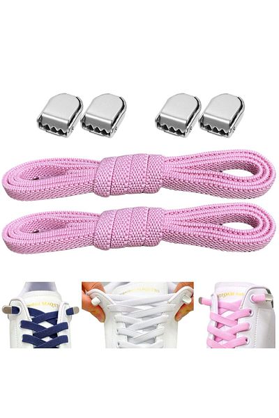 Palwin Super Practical Elastic Laces with Metal Buckle - Smart Shoelaces, 1 Pair