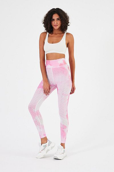 Penyelux Women's ActiveElegance Yoga Performance Comfortable Fitness Sports Tights Pink