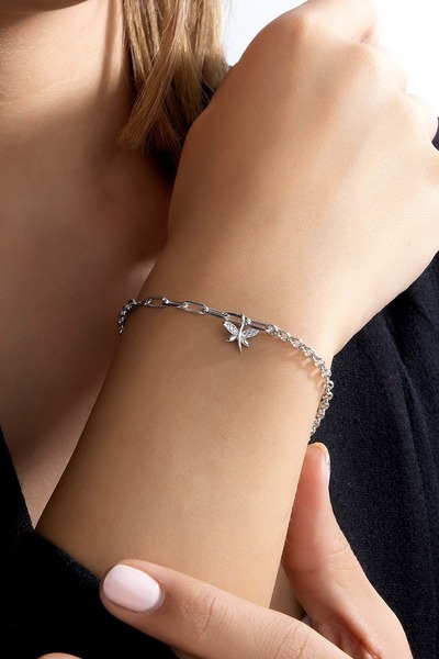 Else Silver Yusufcuk Sallantılı Gümüş Bileklik