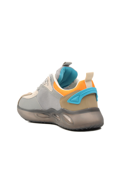 pepino 1668-F Grey-Orange Children's Sneakers