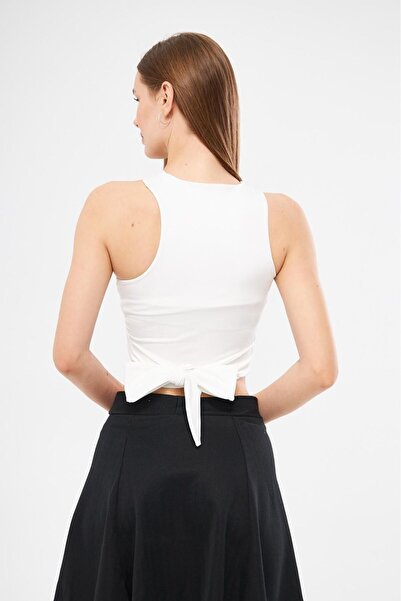 SEVENLINE Γυναικεία Tactel Tie Crop Μπλούζα