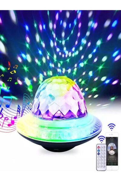 ULTRATEKNO sy-618 Şarjlı Işıklı Disko Topu Kumandalı MP3 Usb Çalar Parti Blue...